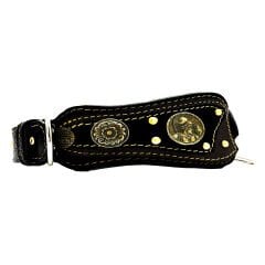 Ancient Greek Luxury Handmade Leather Dog Collar