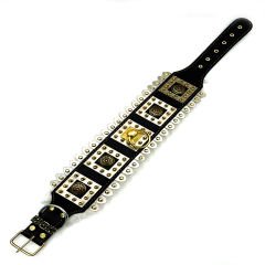 Silver-Black ''Chronos'' Exclusive Dog Collar