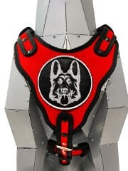 Red K9 German Shepherd Dog Harness