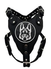 Black K9 German Shepherd Dog Harness