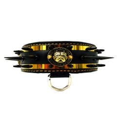 American Bully ''Spartan'' Spiked Leather Dog Collar
