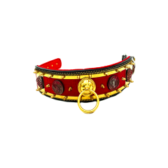 Red ''Minotor'' Exclusive Dog Collar