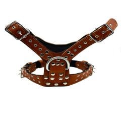 Brown ''Prometheus''  Leather Dog Harness