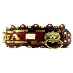 Personalized Special Design Luxury Handmade Leather Dog Collar With Name