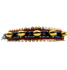 Luxury Big Belled Evil Eye Beaded Dog Collar