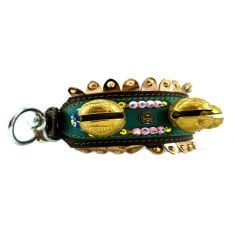 Big Belled Leather Dog Collar