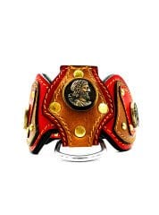 Ancient Greek Special Design Leather Dog Collar