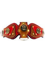 Ancient Greek Special Design Leather Dog Collar